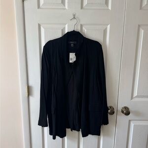 Forever 21 Black Open Front Blazer